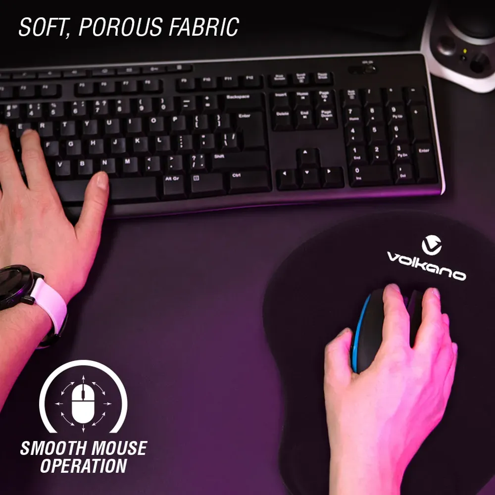 Volkano Comfort series gel wristguard mousepad - black - Image 9