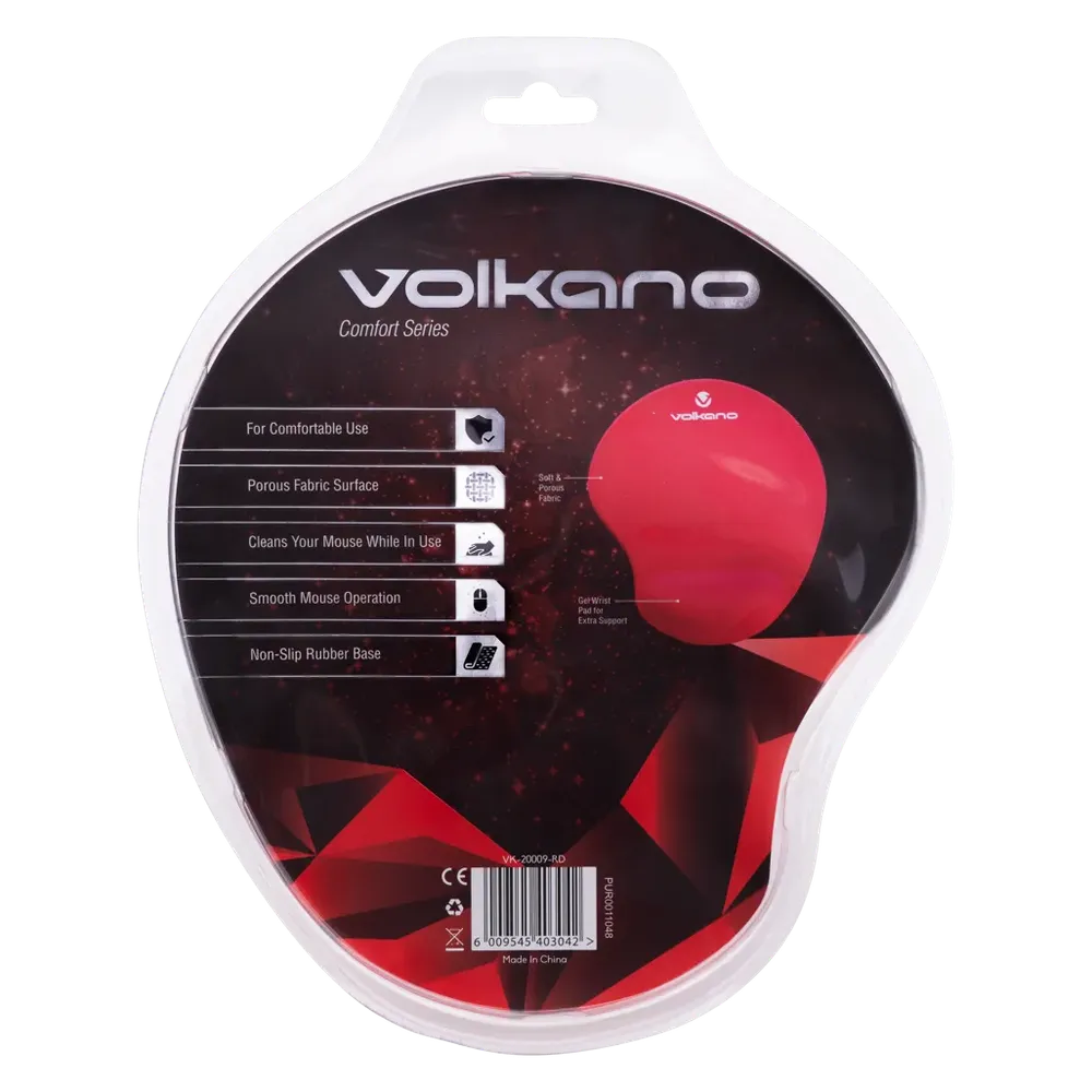 Volkano Comfort series gel wristguard mousepad - red - Image 3