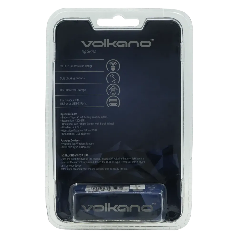 Volkano Tag Series 2.4G Wireless Optical MouseUSB/TypeC Geo - Image 11