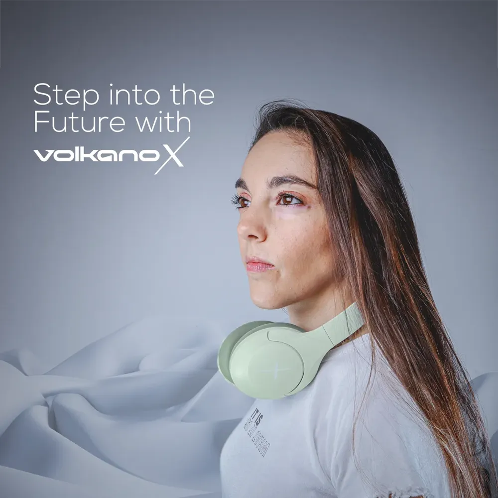 VolkanoX VXH200 Bluetooth Headphones with ANC - Green - Image 7