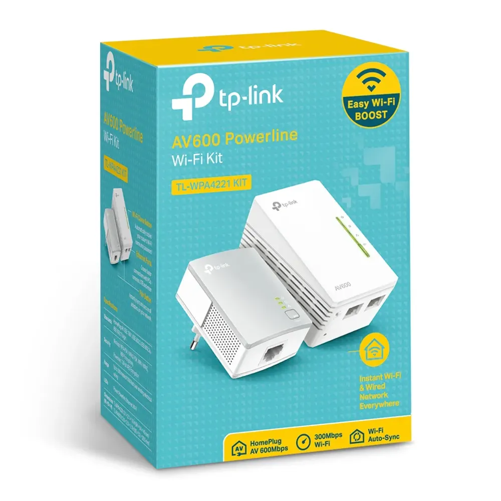 TP-Link TL-WPA4221 KIT AV600 Powerline Wi-Fi Kit - Image 6