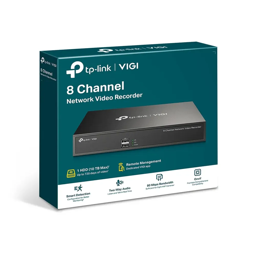 TP-Link Vigi NVR1008H 8 Channel Network Video Recorder - Image 6